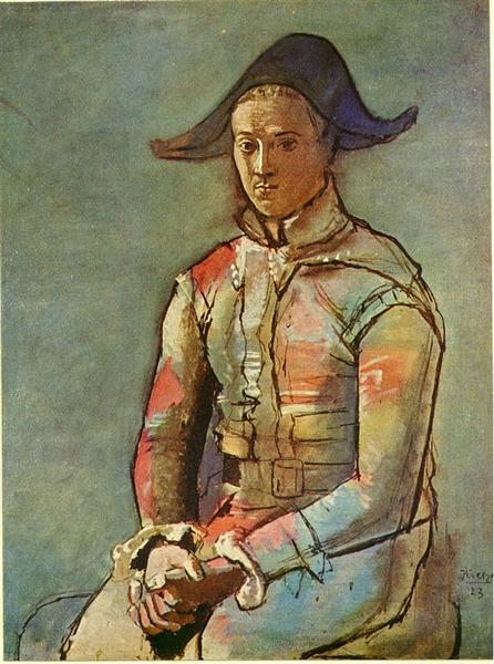 Pablo Picasso Seated Harlequin Jacinto Salvado Arlequin Assis